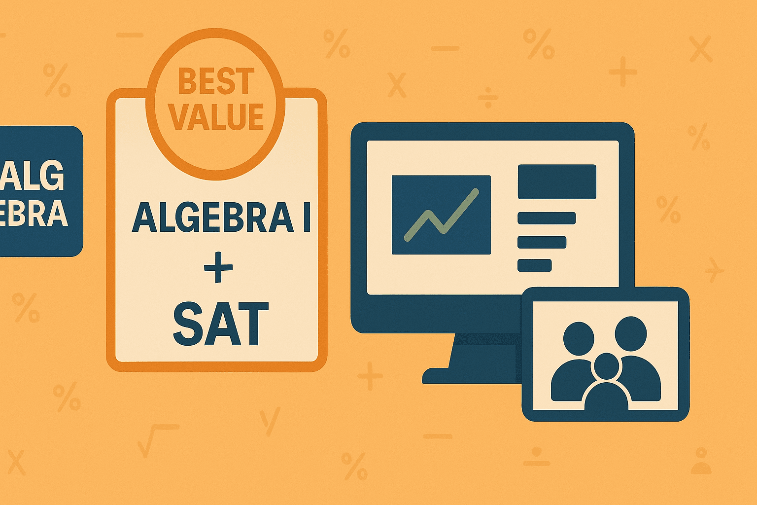 Algebra I + SAT Bundle Package